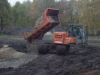 Grondtransport dmv een rupsdumper